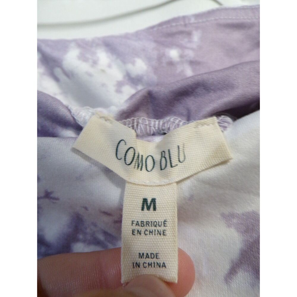 Women's Purple Tie-Dye Shorts Size M - Picture 2 of 4